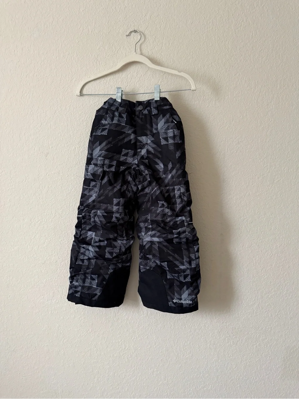 Columbia Kids Black & Gray Geometric Snow Pants